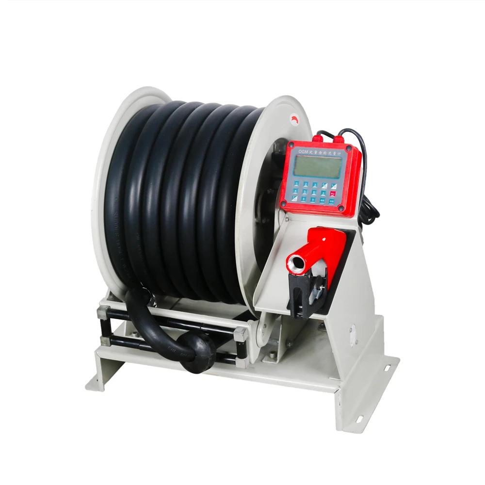 2023 NEW Quantifiable liter volume Machine fuel Diesel transfer 10m 15m hose reel kit