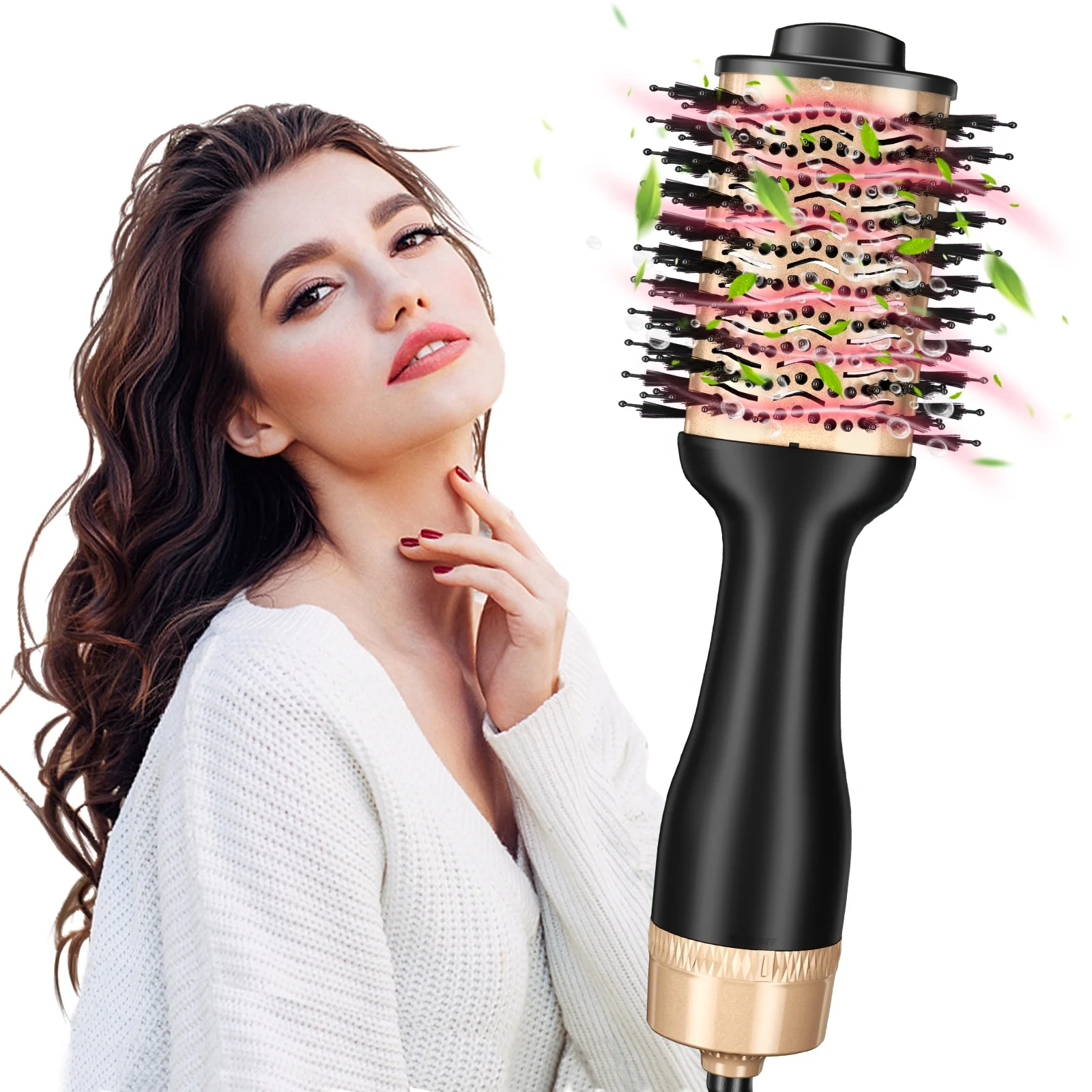 Professional  One Step Hair Dryer Brush Hot Air Volume Brush Blow Dryer Comb
