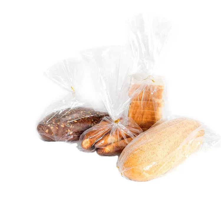21x46 Baguette CPP French loaf Cellophane bags Transparent Cello bread bags with twist ties clear for bread cellophane bags