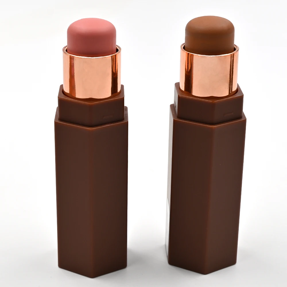 No Logo Long Lasting Cream Face Makeup Blusher High Pigment Creamy Blush Stick