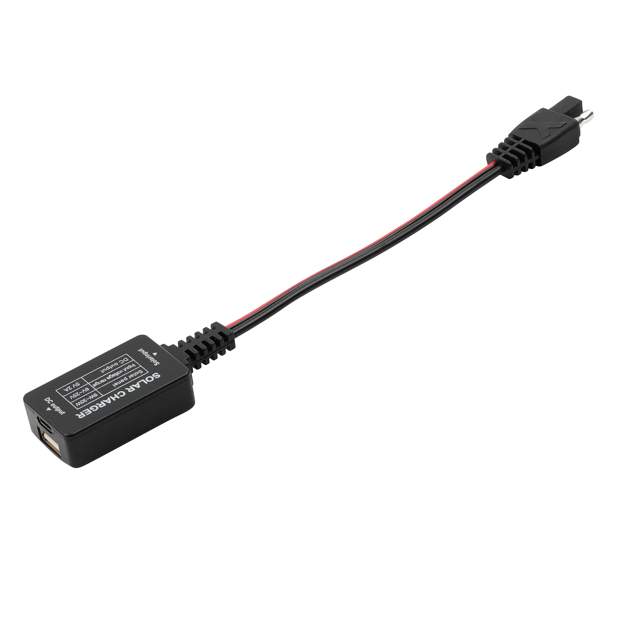 2Amp SAE USB Type-C кабель адаптер солнечные панели телефоны Планшет 5 В вентилятор для 6V-25V
