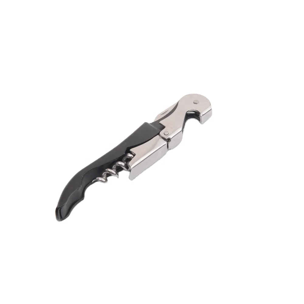 Custom logo laser engrave and silk print promotional gift deluxe stainless steel Wine Bottle Opener corkscrew