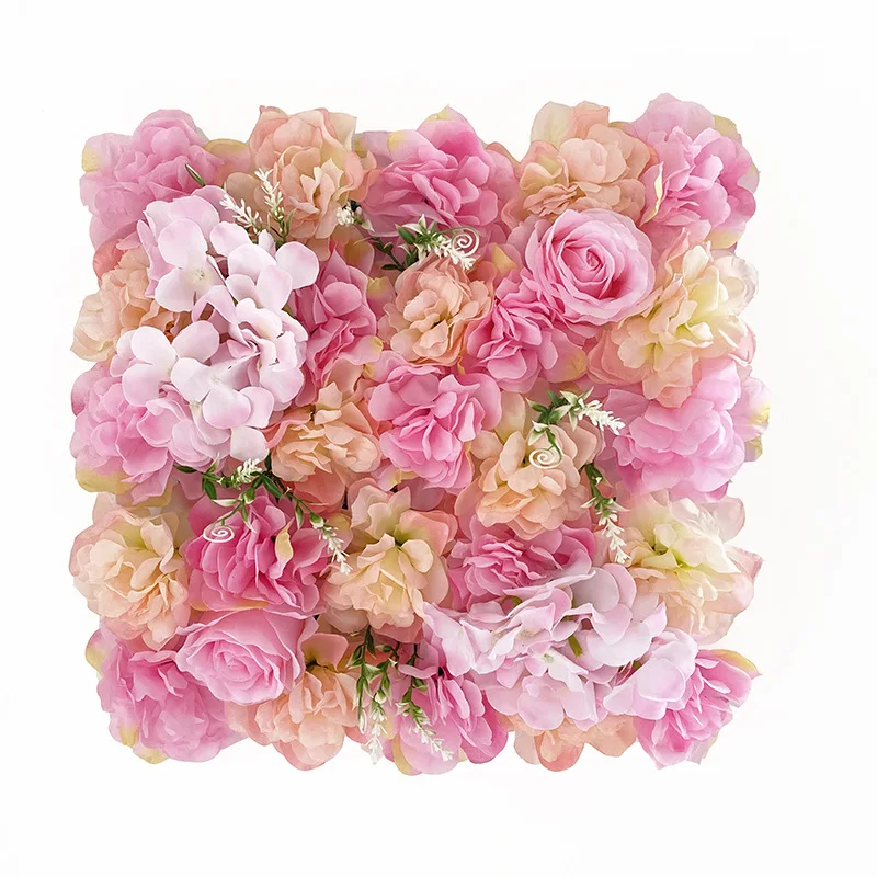 Free Sample Artificial Flower Wall Wedding Christmas Graduation Halloween New Year Easter Background Decoration Cloth Home