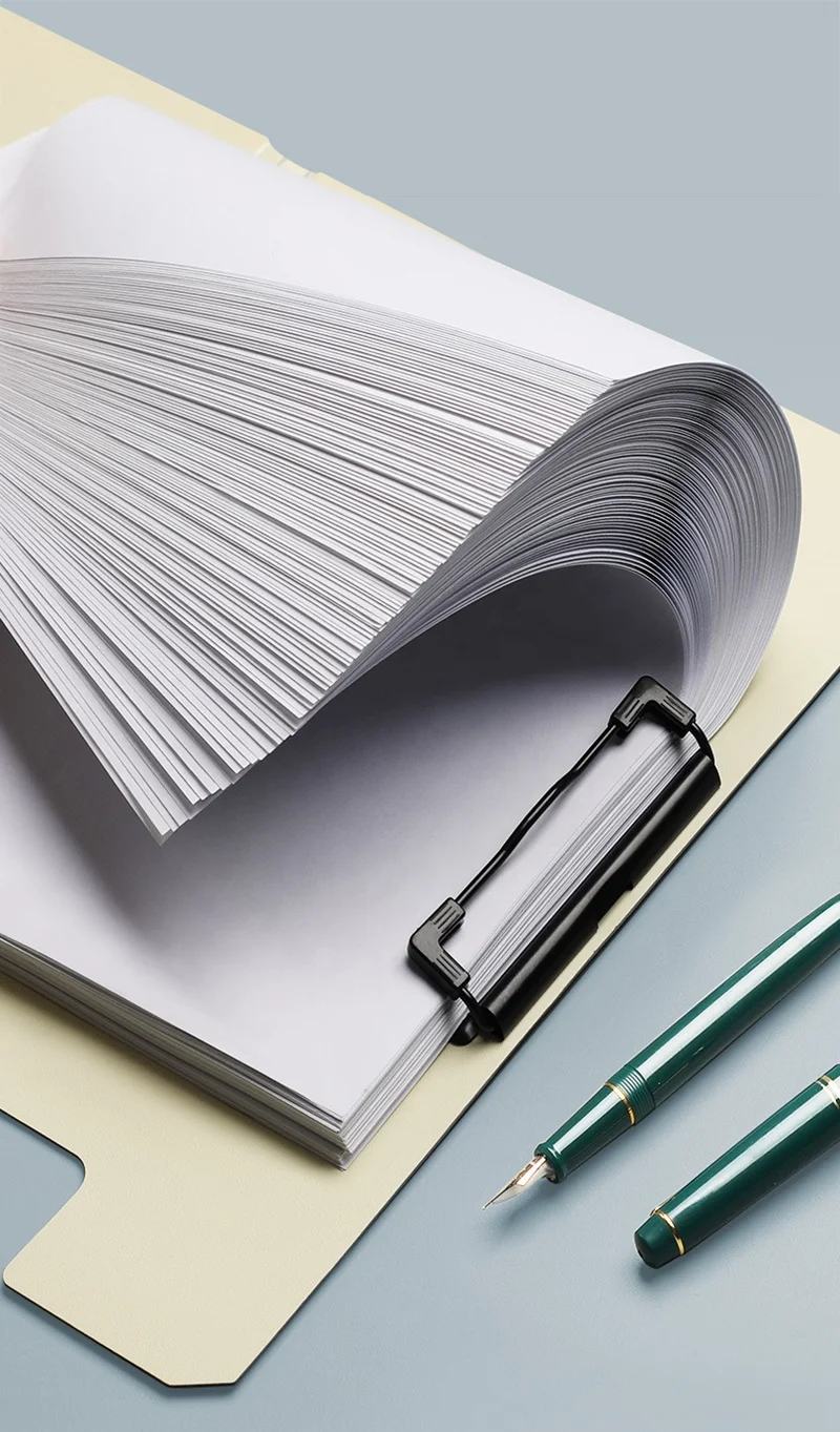 OMOI Hot Sale Custom A4 Size PP Clip File Folder Stationery OEM Plastic Board Folder Menu Clip Board