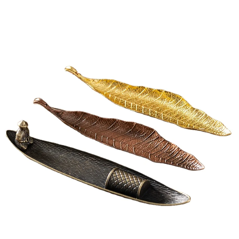Incense Burner Japanese Leaf Incense Burner Household Leaves Incense Holder Ornaments