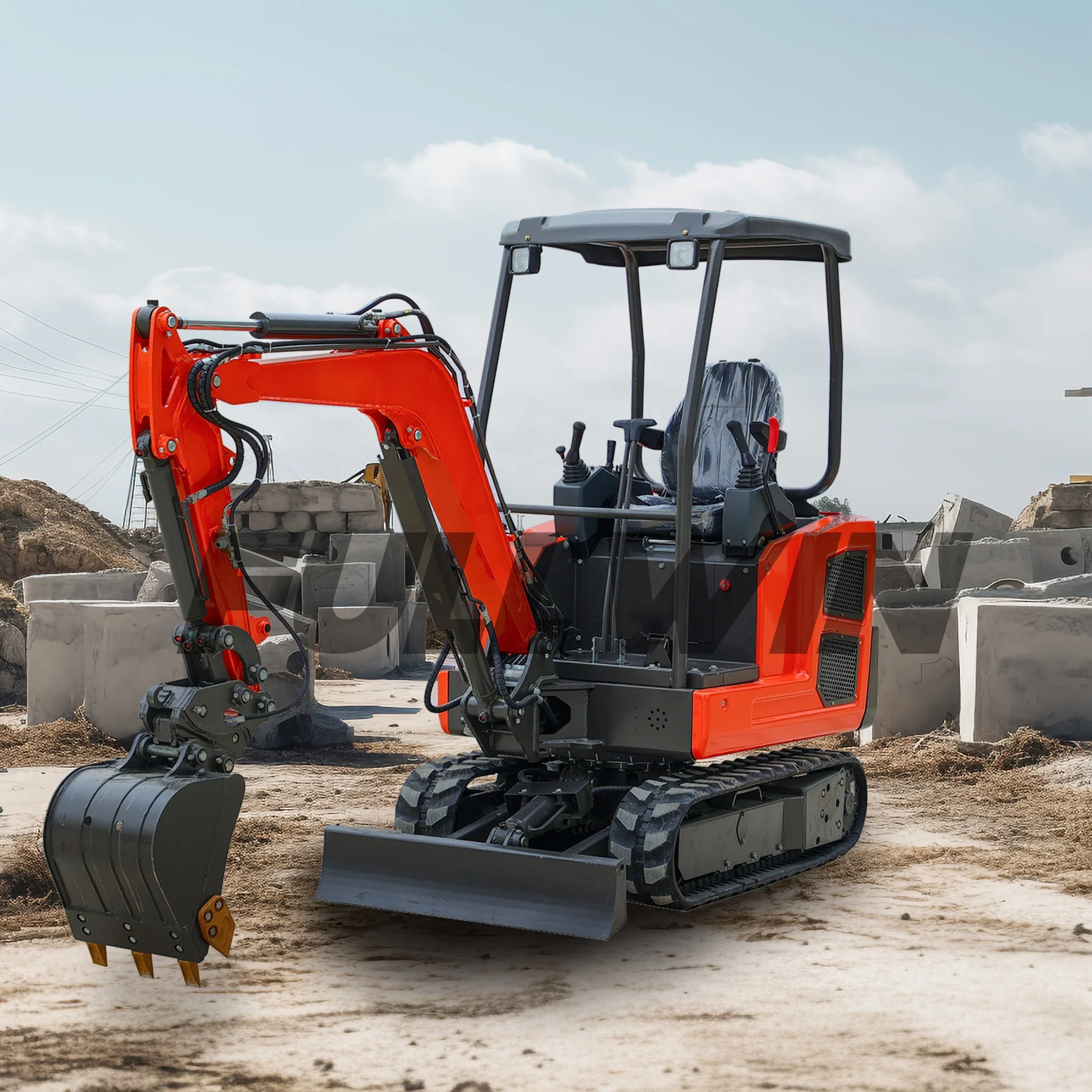 2.  Tonne Agricultural Machinery Mini Excavator with CE Euro 5 Certification