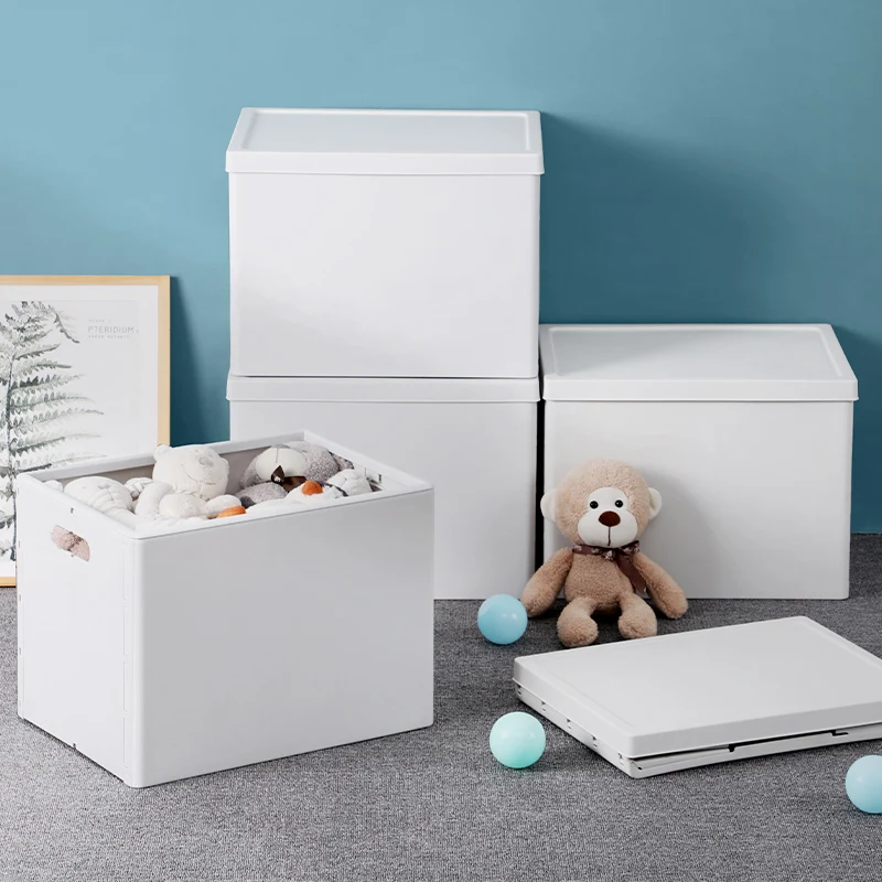 
Haixin Custom Multi-purpose plastic Foldable wardrobe Organizer Storage Boxes Bins with Lid for clothes 