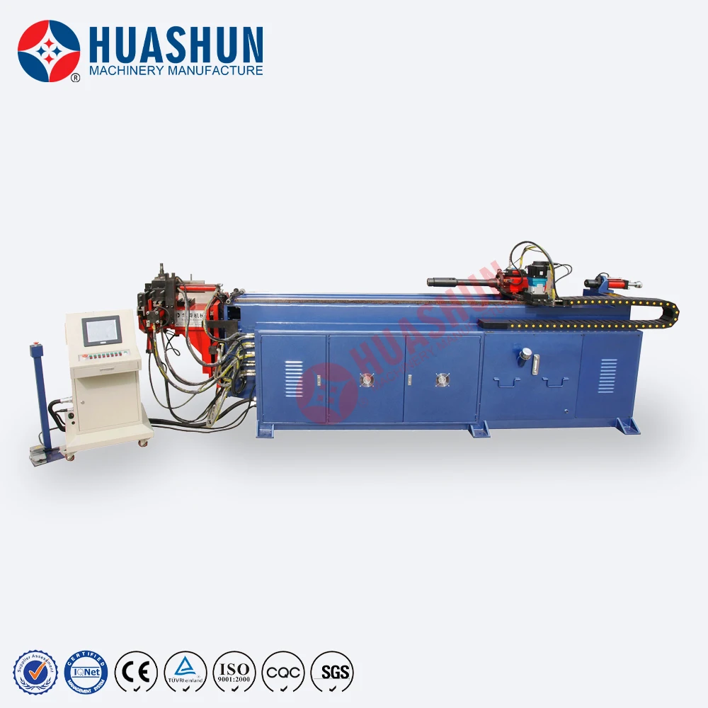 China automatic hydraulic CNC pipe bending machine price for SS stainless steel metal square/round pipe and tube