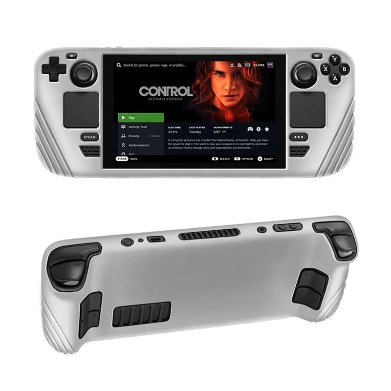 HOXC Steam Deck Protect Case, Full Protection Silicone Cover with Precision Cutout for Steam Deck Released on 2021