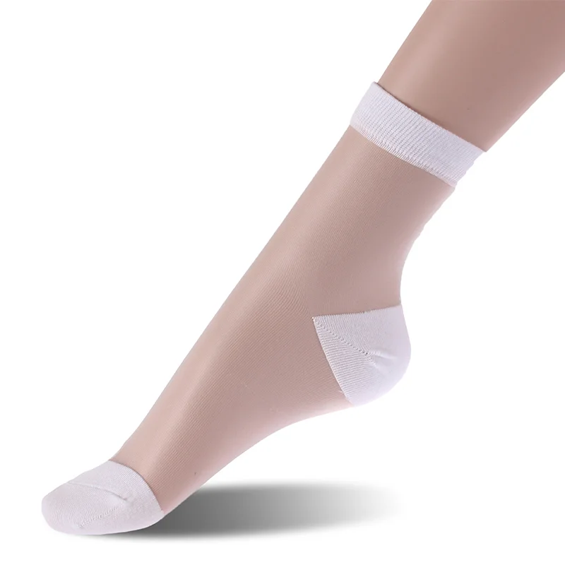 2024 Simple socks Made in China low MOQ new design women summer ankle lace socks sheer large size girl socks