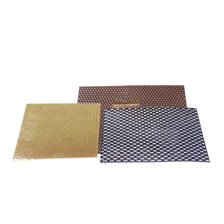 SUCEL 5Wl 6Wl Pattern Embossed Stamped Metal Stainless Steel Laser Cut Wall Sheets Plate In Stainless Steel