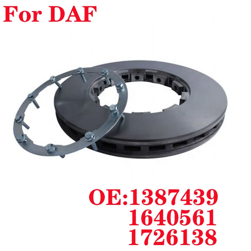 Factory Price 432mm Front/Rear Axle Heavy Duty Truck Brake Rotor Brake Disc For DAF 1387439 1640561 1726138 1783346 1812582