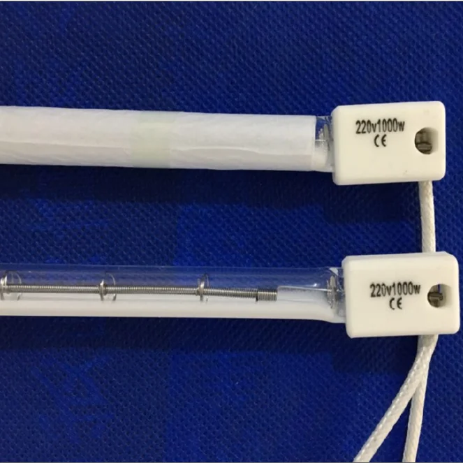 powder coating 1000w quartz halogen shortwave infrared curing heat lamp