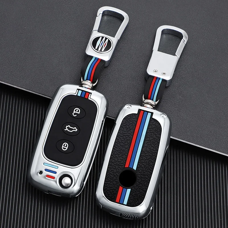 Zinc alloy car key case cover For Volkswagen Polo Golf 5 6 7 VW Passat Touareg Tiguan Beetle Bora Key Shell Car Accessories