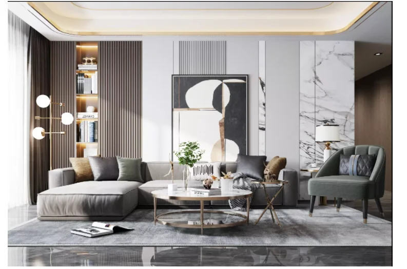 Banruo Hot Sales Fluted Wall Panel Polystyrene Ps Decorative Interior 3d Wall Panels