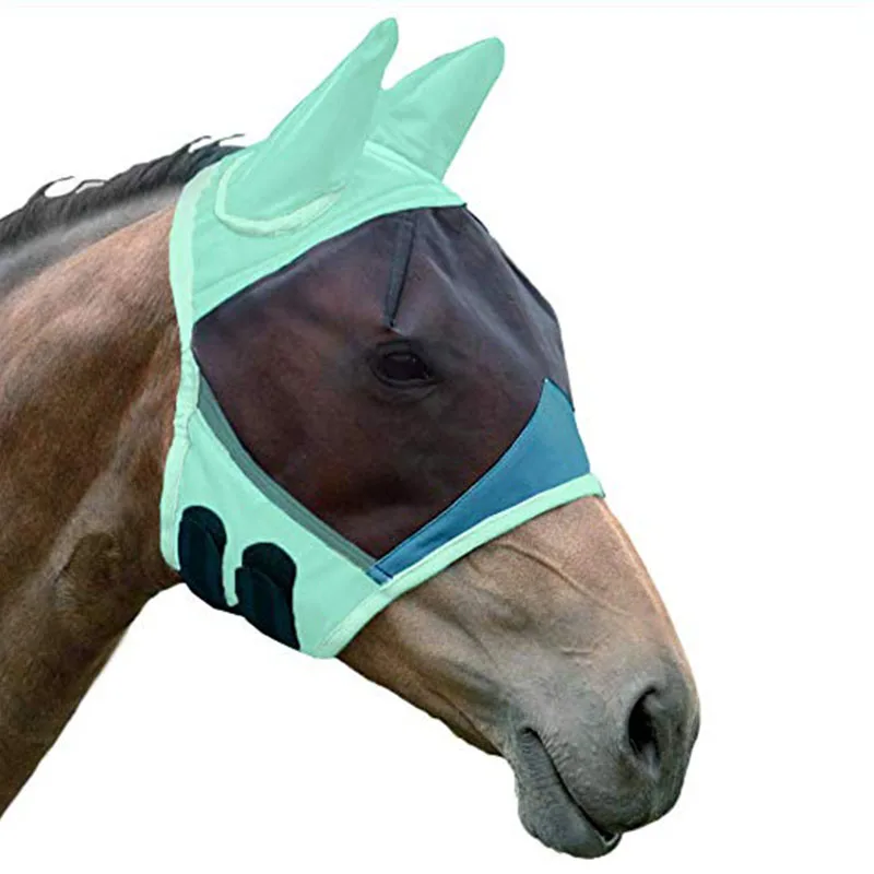 
Adjustable Horse Mesh Fly Mask with Ears 