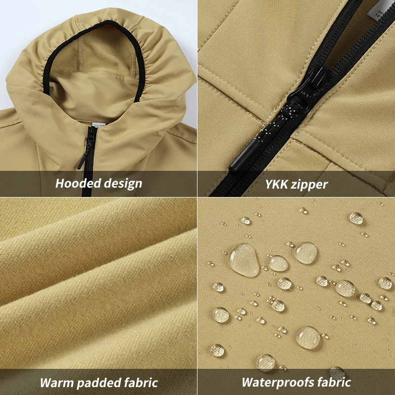 Y-KK Full Zipper Workout Jacket Thin Fleece Waterproof Fabric Blank Hoodies Jacket