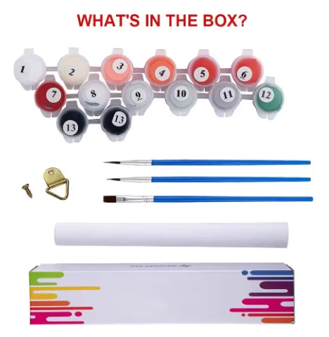 custom hand painted canvas pine wood panda painting by numbers for kids students