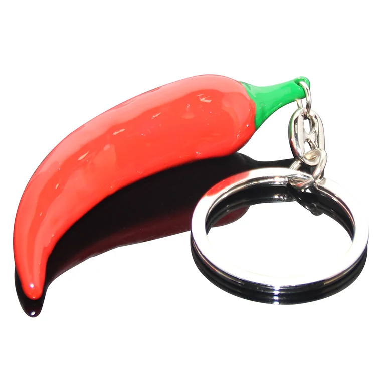 Hungary Red Pepper Key Holder Chili Gifts Key Chain Ring Tourist Souvenirs Hungary Chili Keychain