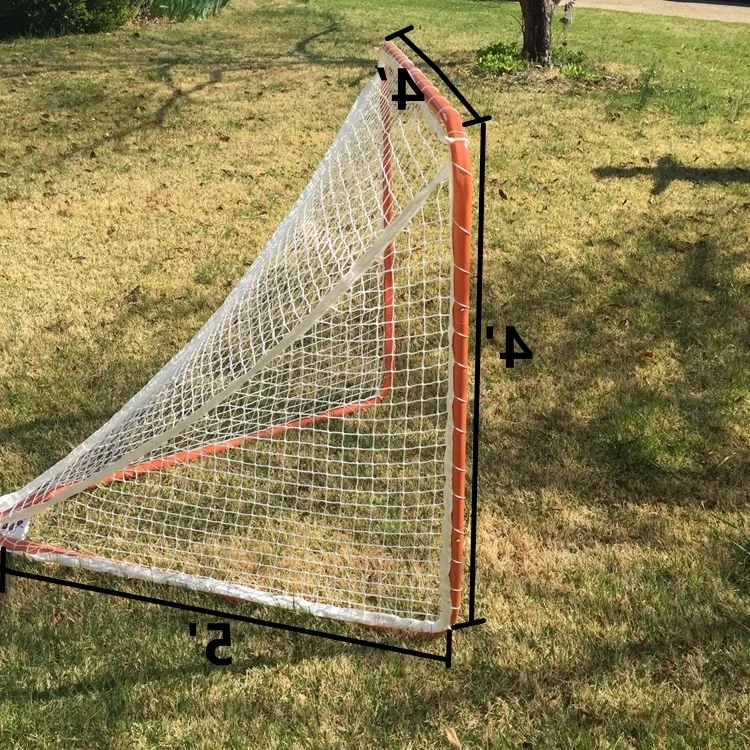 High Strength Stock Available 4*4*5Ft Small Size High Impact Nylon Hockey Netting Lacrosse Goal