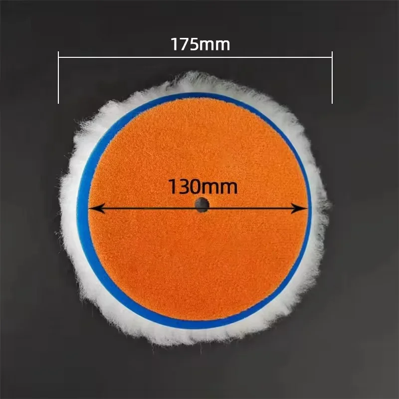 ES Wool Ball Polishing Plate Car Polishing Waxing Wool Wheel Self-adhesive Flocking Wool Felt 5' 125mm