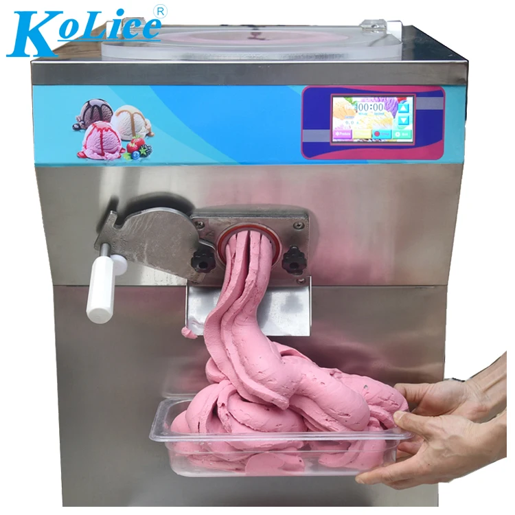 CE ETL dry fresh fruit vertical Gelato ice cream batch freezer fresh fruit vertical hard ice cream machine italian ice machine
