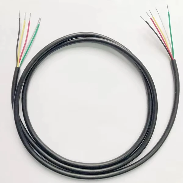 24 22 20 AWG RVV 2 3 4 5 6 7 8 Cores Copper Wire Conductor Electrical RVV Cable Black Soft Sheathed Wire