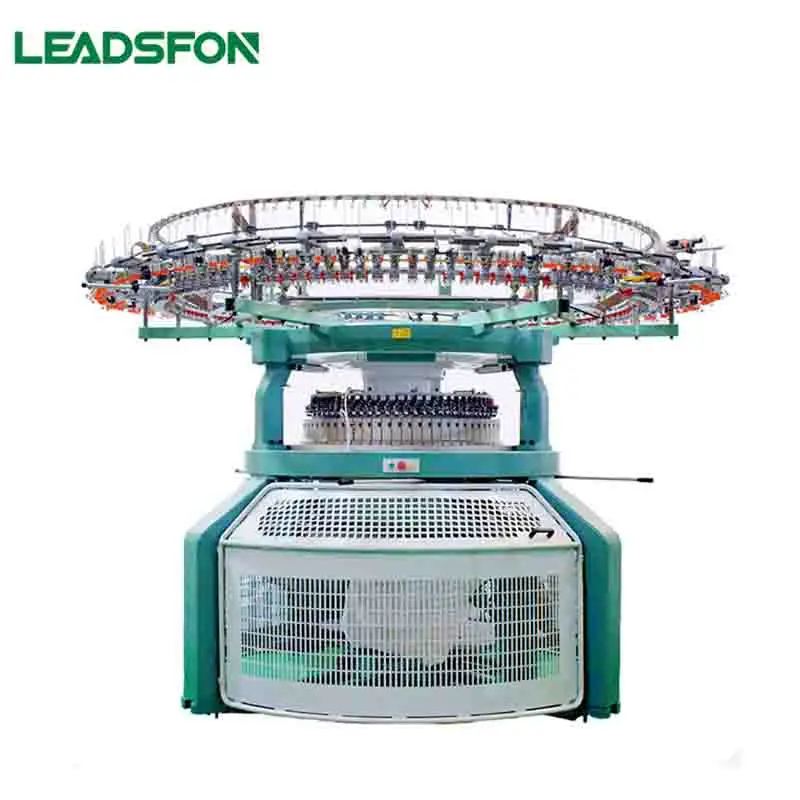 Leadsfon Unique Yarn Feeding Double Jersey G02 Parts Circular Knitted Machine