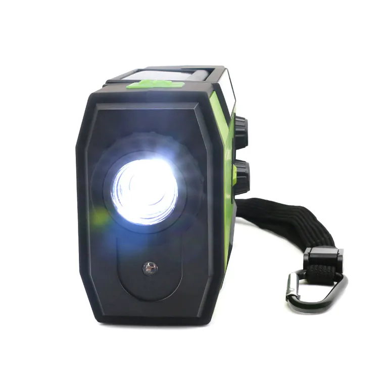 Disaster Emergency Radio 2000mah Solar Panel Phone Charger Hand Crank Generator