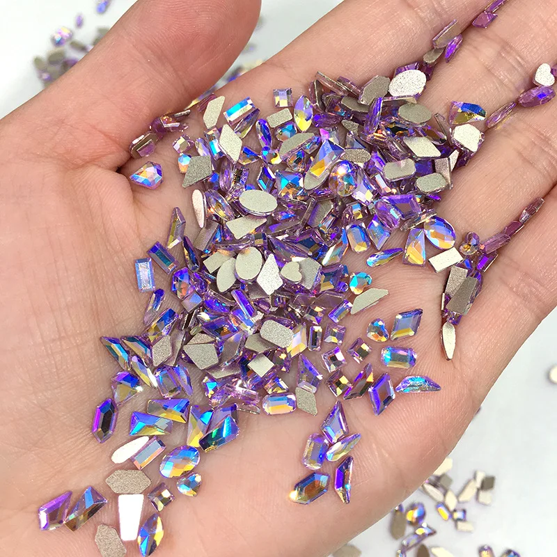 Aurora Violet crystal diamond stone decorations nail rhinestones