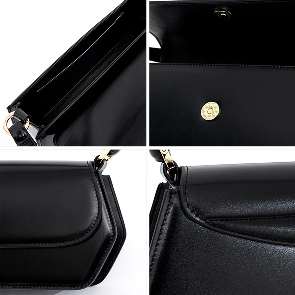 2024 new high-end Genuine Leather chain shoulder armpit bags ladies design purses for women