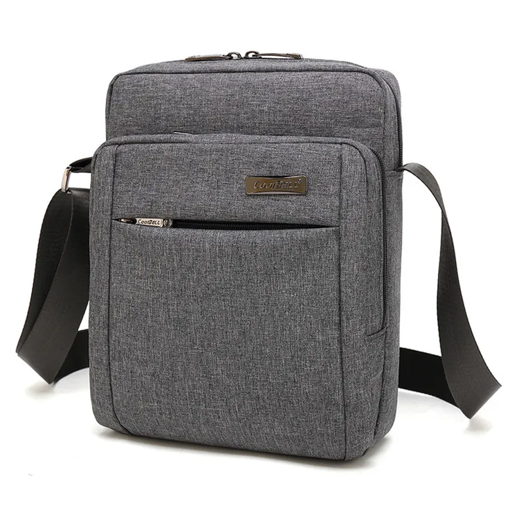 Black Nylon Unisex Crossbody Shoulder Bag For Men Cross Body Chest Case Waterproof Durable Women Lady Zipper Messenger Sling Bag