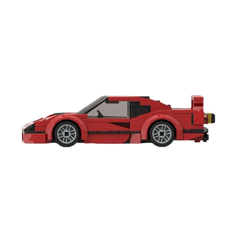 Techinic MOC Red Small Roadster Super Sports Racing Car Model Collection DIY Assembly Brick Toys For Boys Building Block Sets
