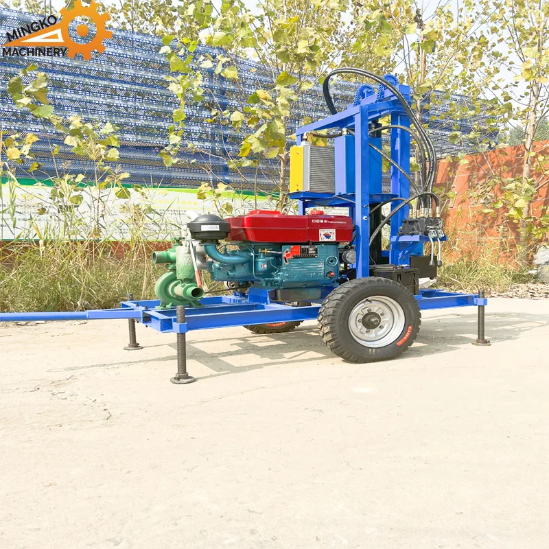 22HP-35HP Family Use Underground Deep 150-200 Meters Water Mine Drilling Rig Borehole Drilling Machine