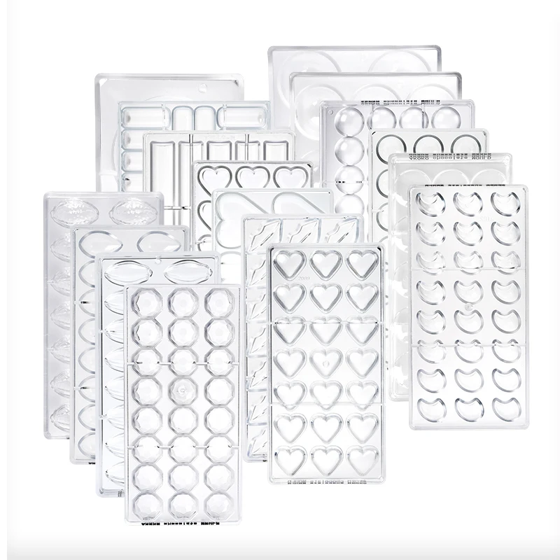 LST New Good Price Customized Polycarbonate Chocolate Mold Popular Plastic Mold Chocolate Candy Ice Molds