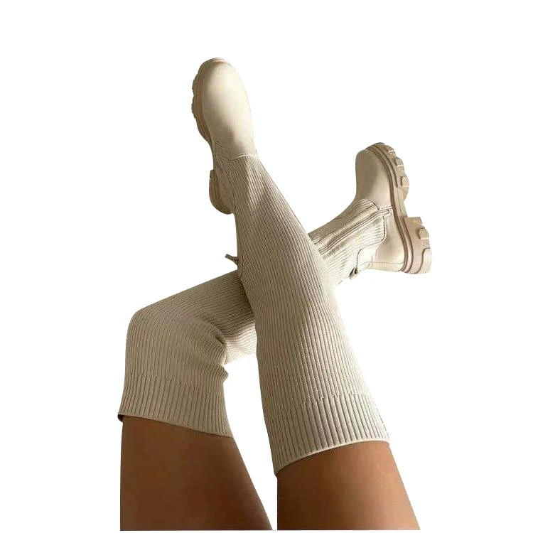 Designer Knee High Boots Fashion Pu Thigh High Boots Fashion Modern Ladies Thigh High Shoe Winter Boots Women Shoes