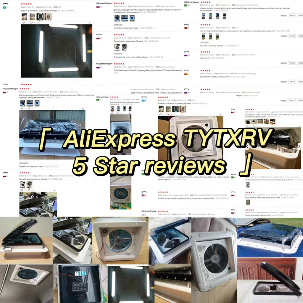 {TYTXRV} 14 '12 В постоянного тока 340 мм пульт дистанционного управления со светодиодом 6 скоростей Регулируемая панель управления кровельный вентилятор для фургона вытяжной вентилятор RV вентиляция