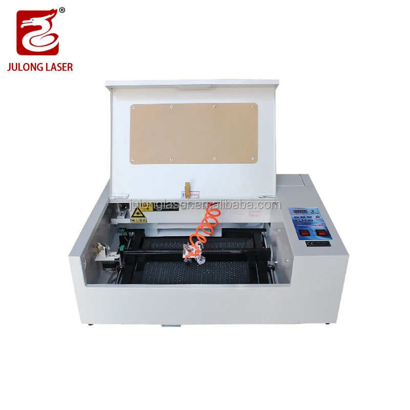 Julong cnc machine 3020 Co2 Pet Id Tag Engraving Machine for rubber stamp making machine with Affordable price for acrylic wood