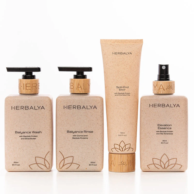 Wholesale Luxury Laser Engraved Bamboo Wheat Straw Soft Tube for Face Wash Cream and Shampoo Packaging