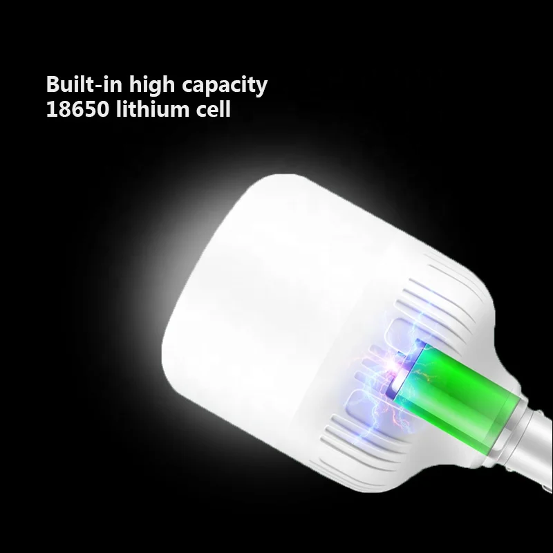 10W 15W 20W 30W 50W material PP T bulb 5V camping rechargeable emergency lamp led bulb light