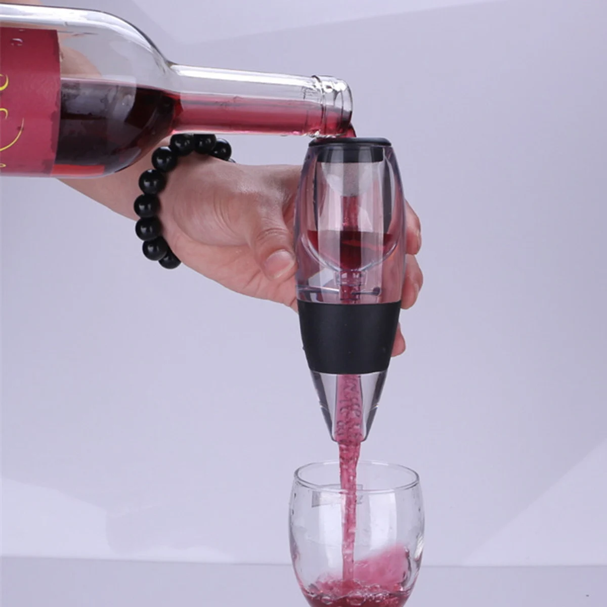 Быстрый Графин выливная бутылка Красного вина заливщик воздушный аэратор портативный виски быстрая графин носик вино для наливания подарочный