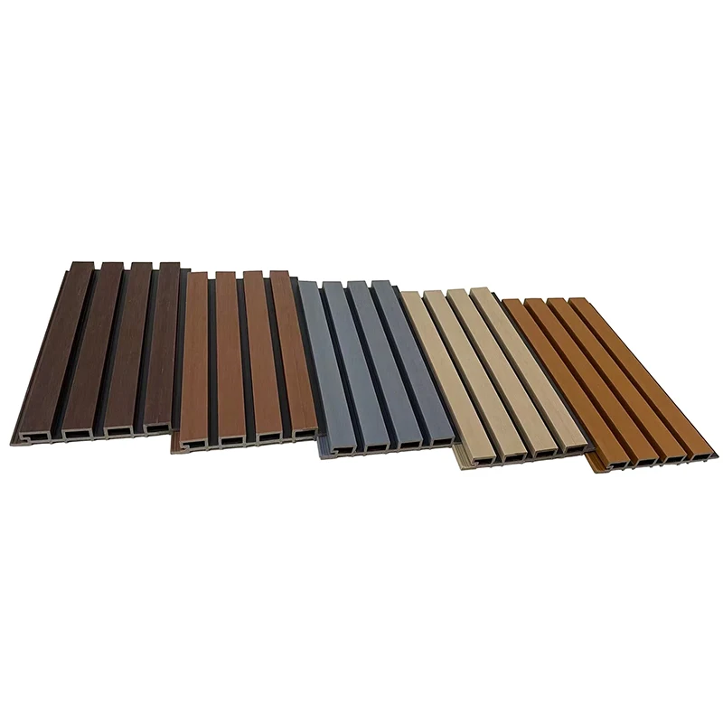 Outdoor partition wall board brick cladding fluted decorative exterior wpc wall panel