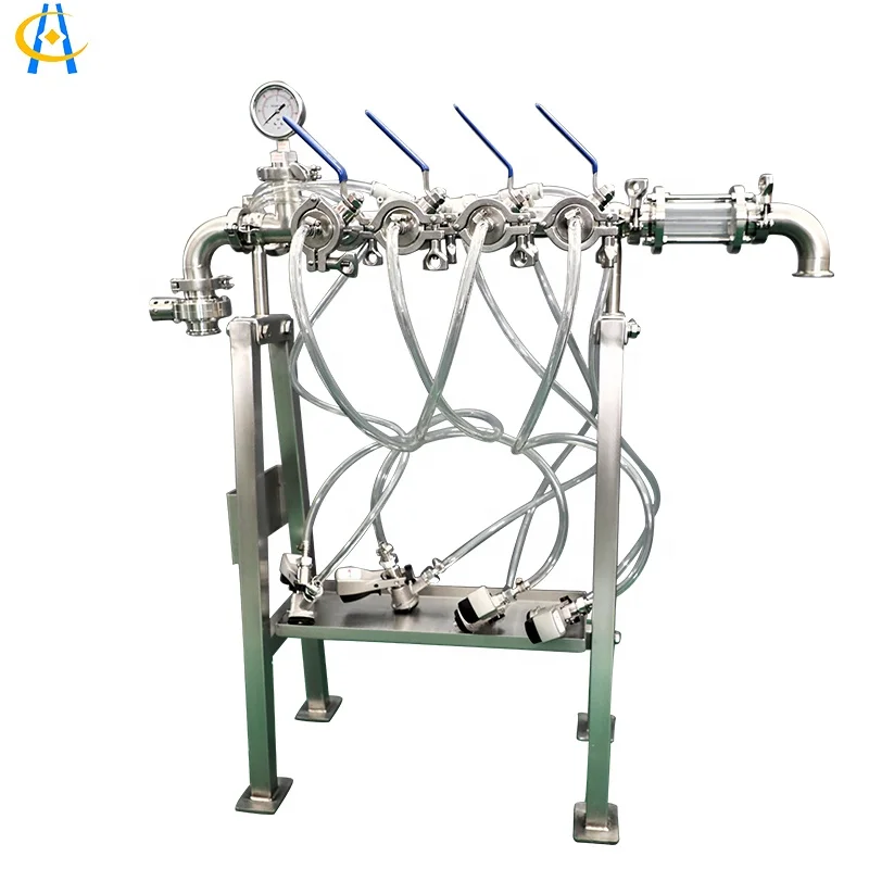 
2021 Hot selling 4 heads stainless steel manual beer keg filler beer bottle keg barrel Beer filling machine 