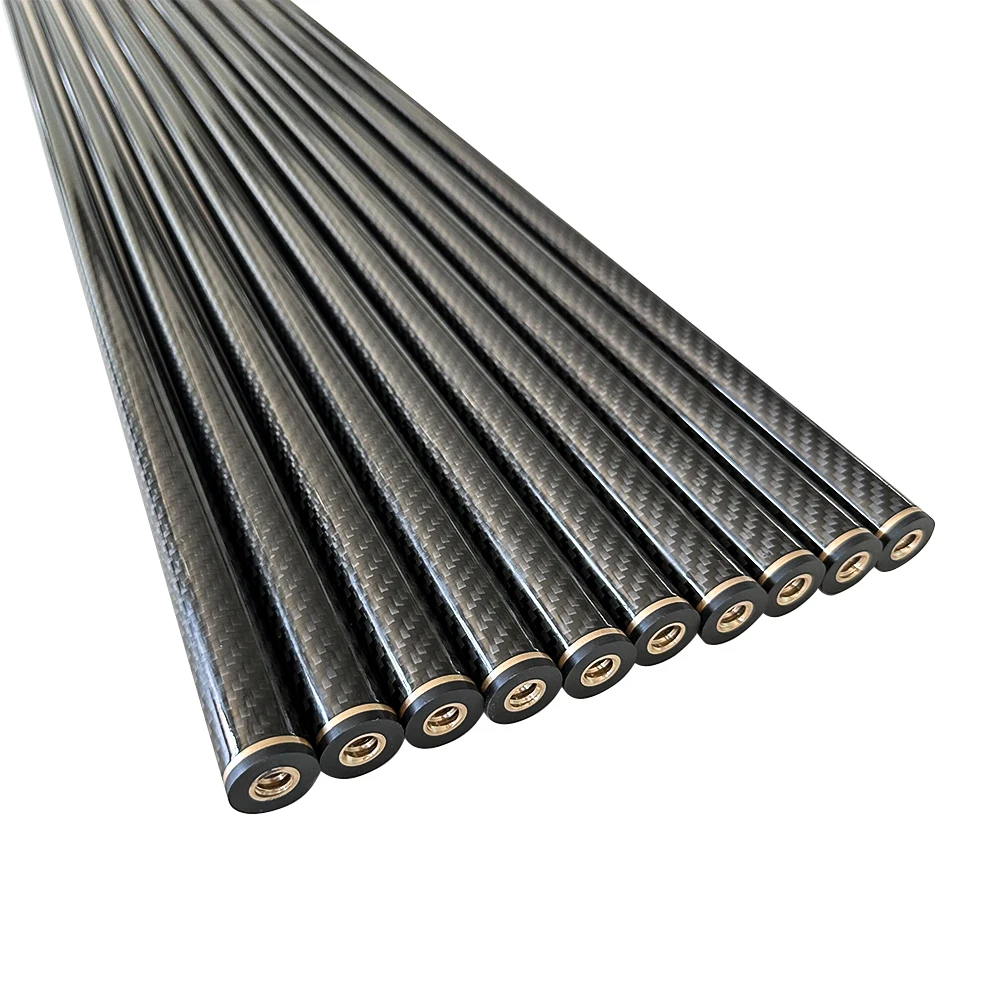 Oem Factory Price Tapered Carbon Pool Cue Carbon Fiber Blanks Pool Cue Shaft