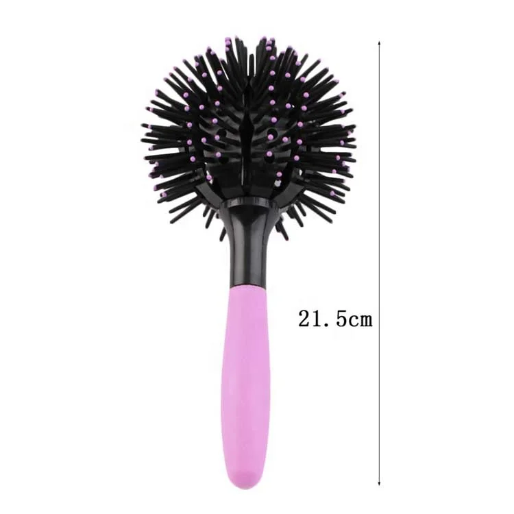 New Design 3D Ball Round Hair Brush 360 Creative Shape Curl Massage Hair Comb