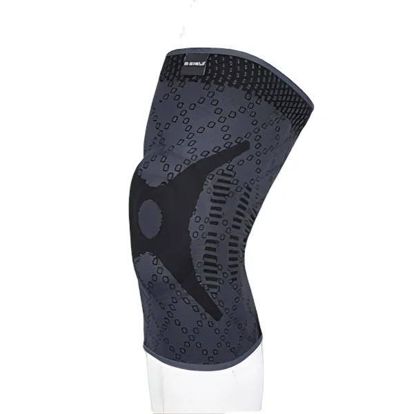 Factory OEM made knitted nylon silicon knee sleeve copper compression knee sleeve elastic knee sleeves