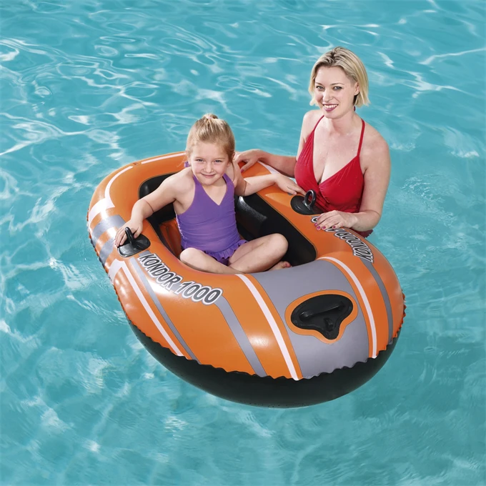 Best seller- Single inflatable kayak with paddles, family and friends outdoor boating use