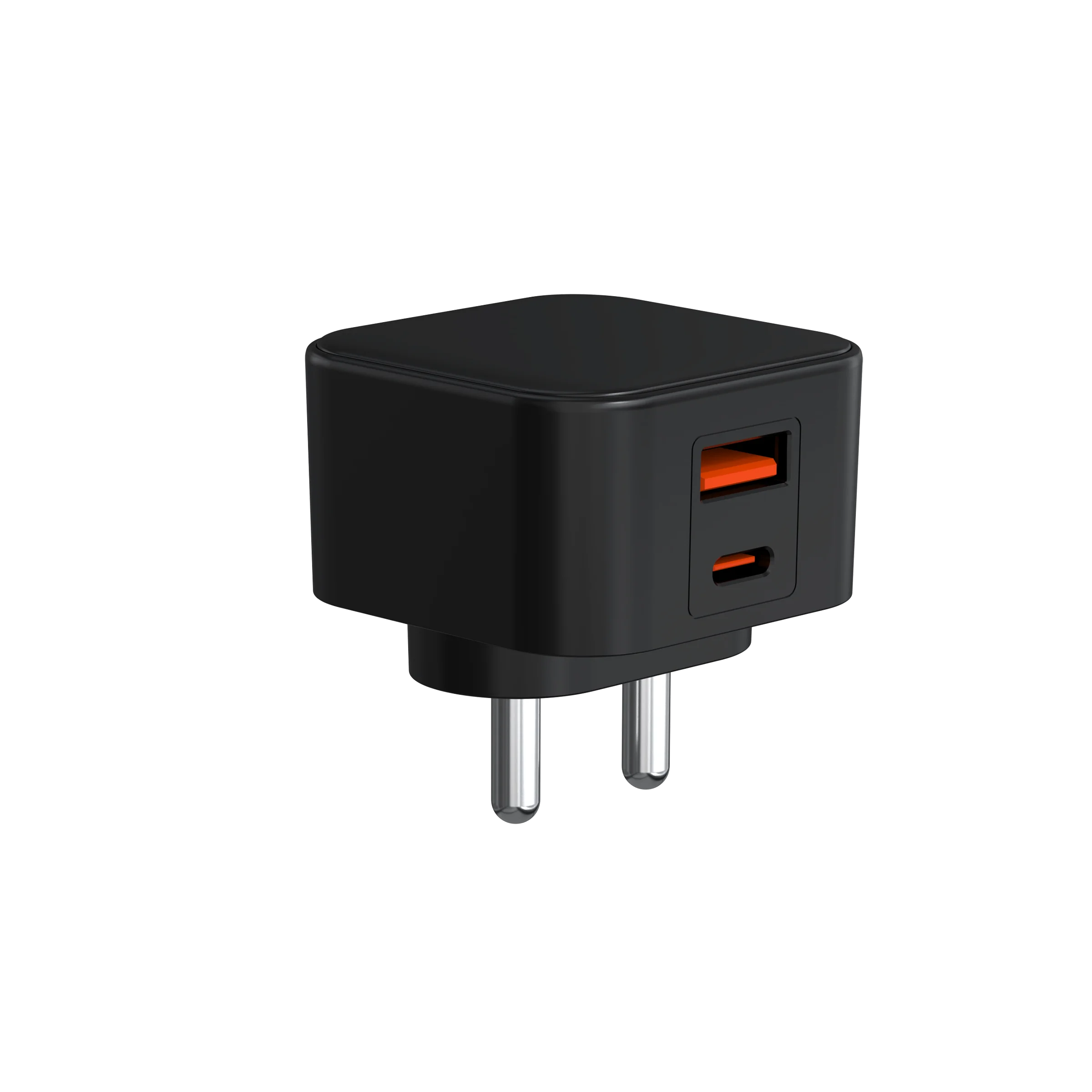 PD QC Portable Charger OEM ODM 20W 25W 45W 48W GaN Wall USB Type C Indian Fast Mobile Phone Chargers for Iphone desktop Macbook