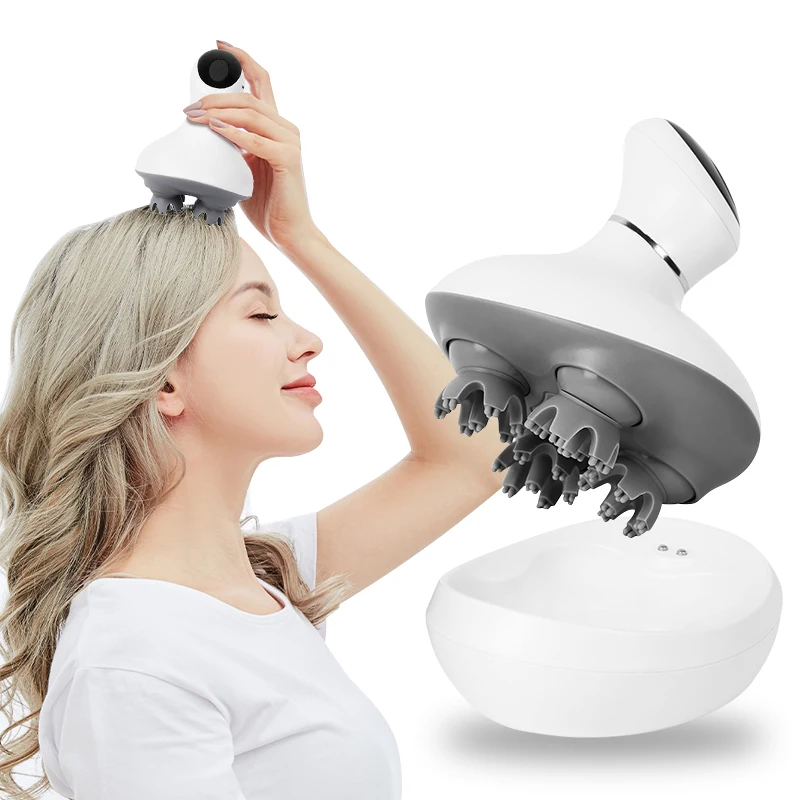 Electric Head Massage Health Care Antistress Relax Body Massagem Deep Tissue Wireless Scalp Massager Prevent Hair Loss Relieve