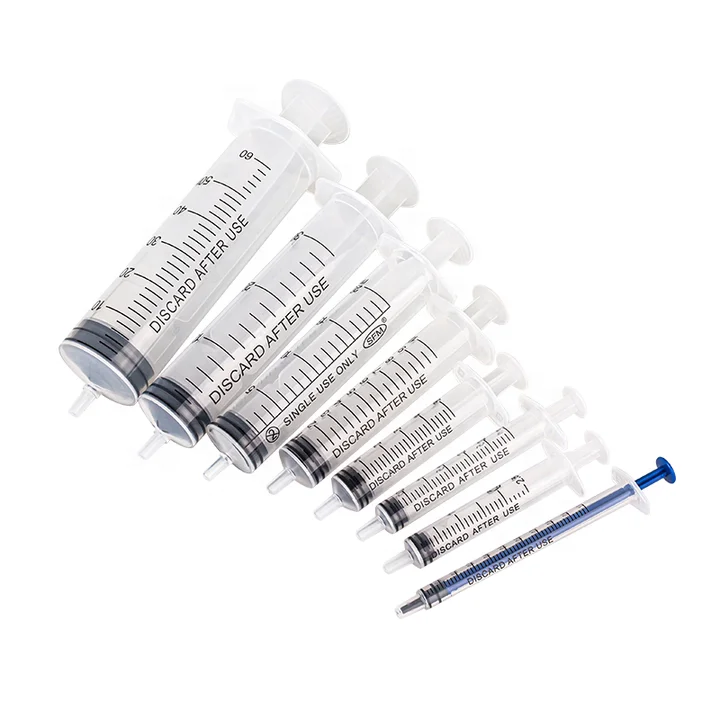 1ml 2.5ml 3ml 5ml 10ml 20ml 30ml 60ml 100ml plastic syringe